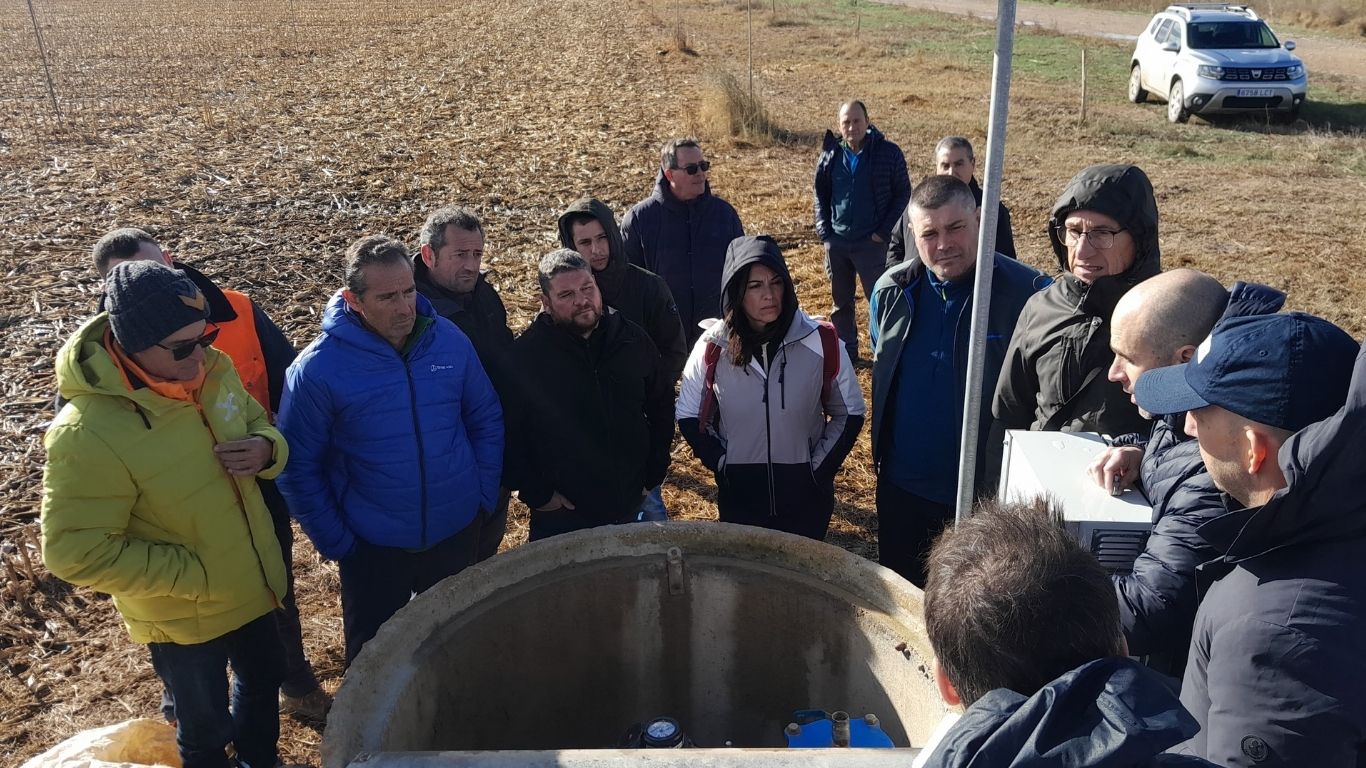 visita al regadío digital de valtierra