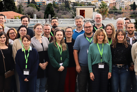 Foto de grupo en Atenas